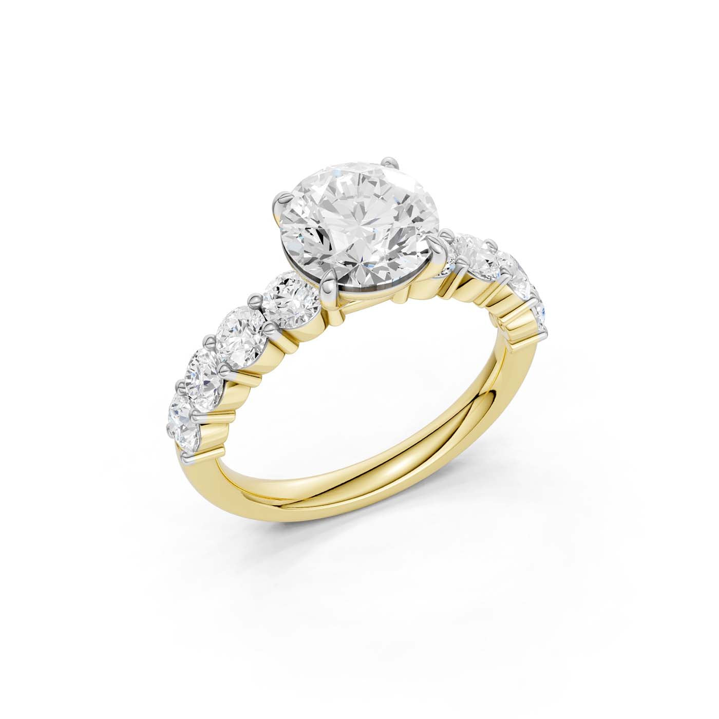 14K 3.00CT Lab Grown Diamond Engagement Ring