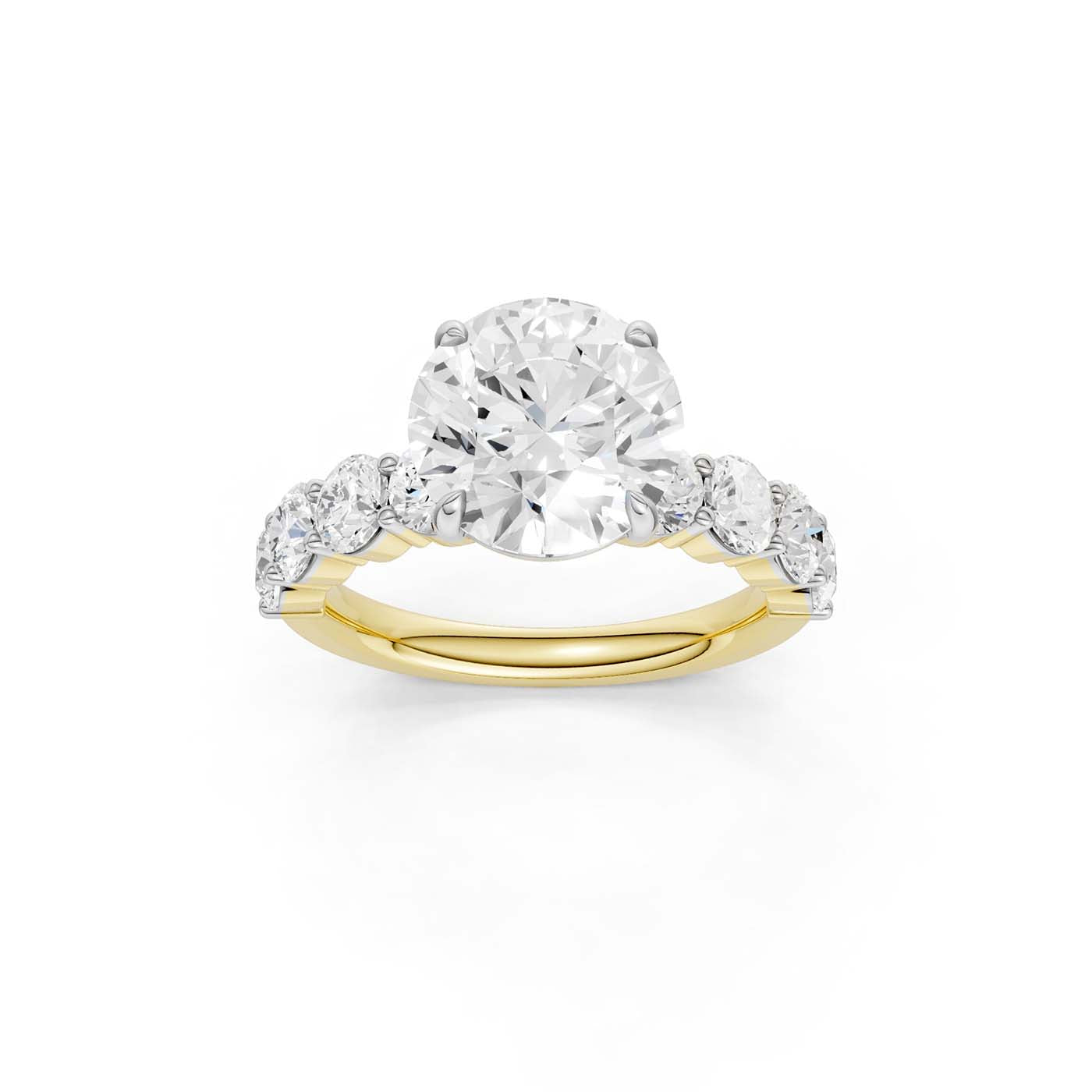 14K 4.50CT Lab Grown Diamond Engagement Ring