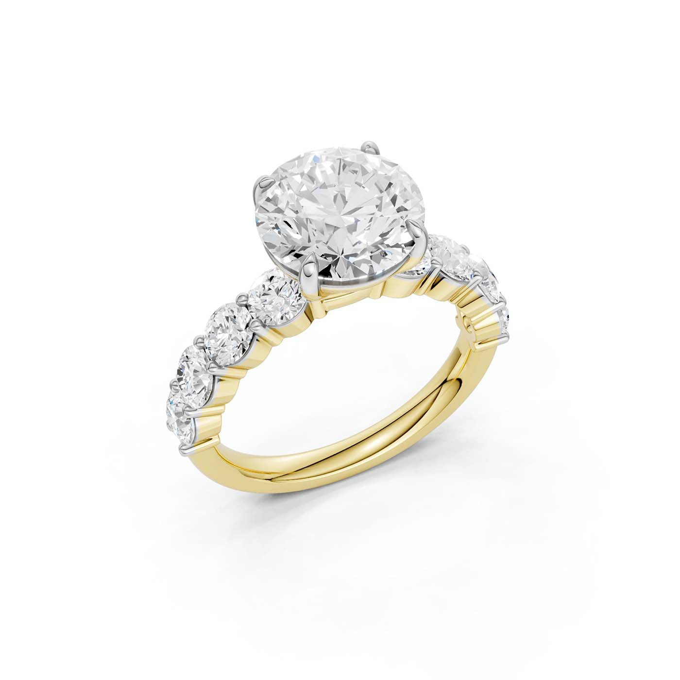 14K 4.50CT Lab Grown Diamond Engagement Ring