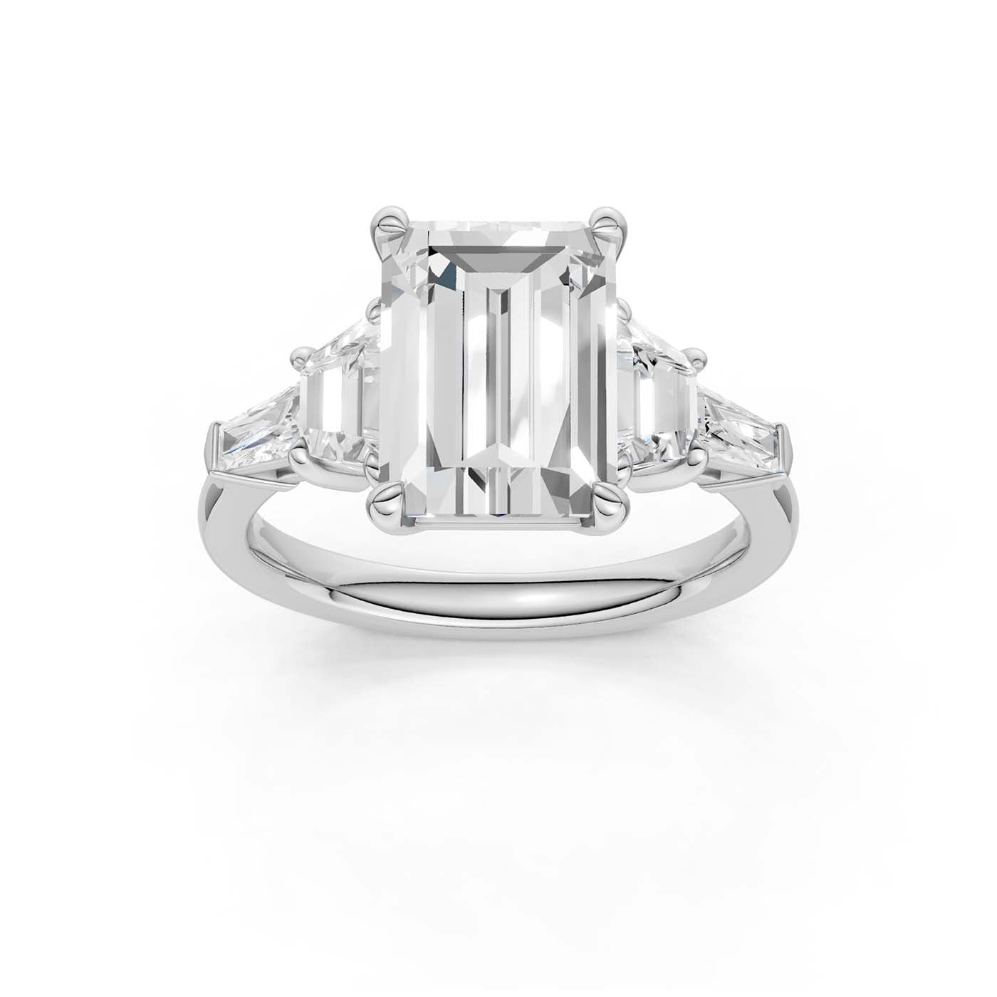14K 3.78CT Lab Grown Diamond Engagement Ring