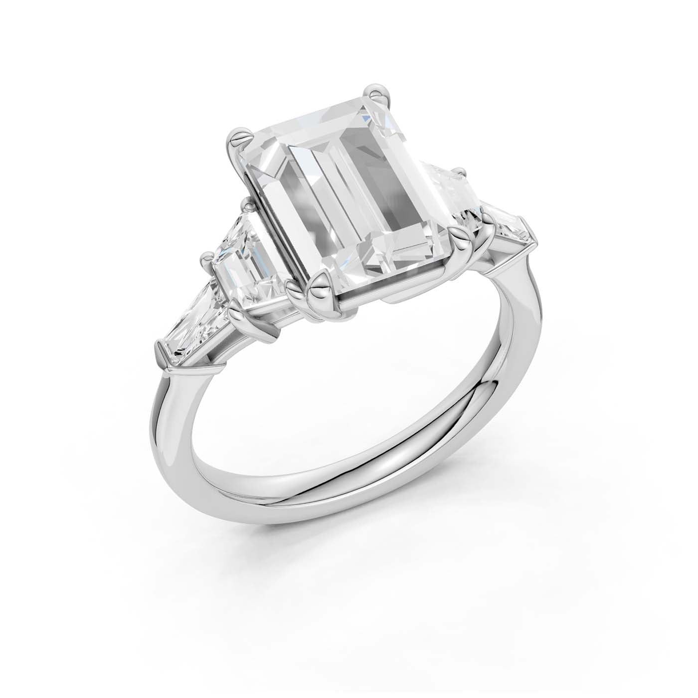 14K 3.78CT Lab Grown Diamond Engagement Ring