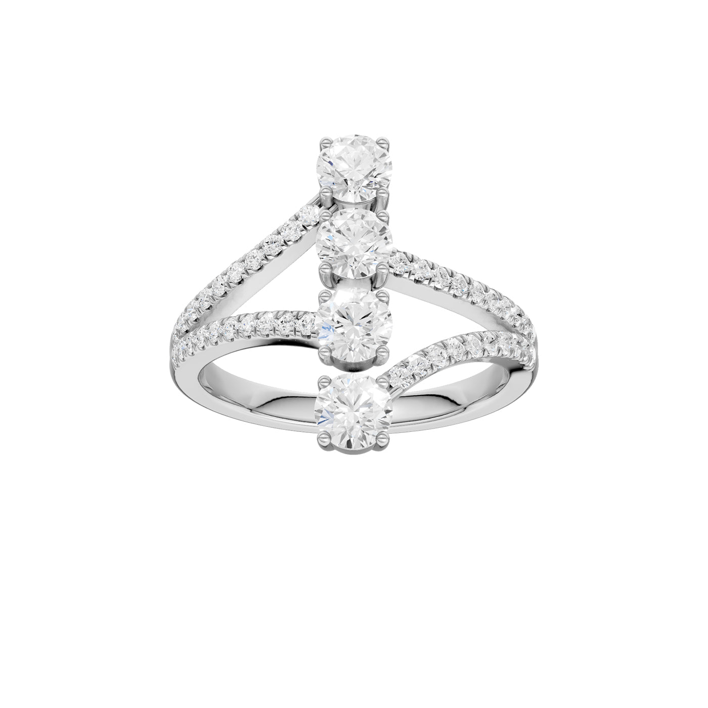 14K 1.00CT Lab Grown Diamond Fancy Ring