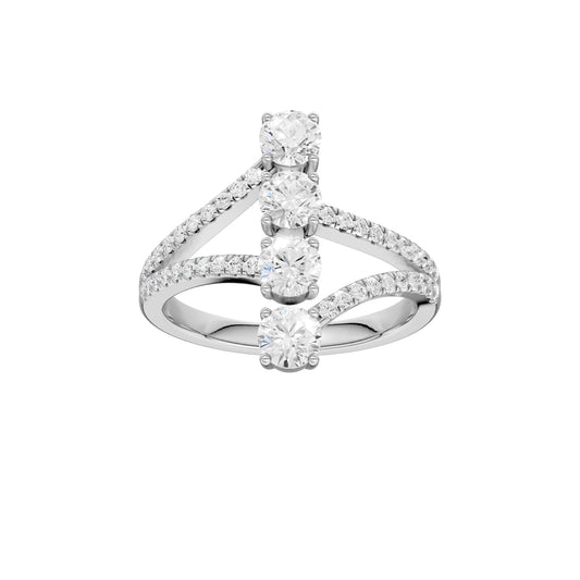 14K 1.00CT Lab Grown Diamond Fancy Ring