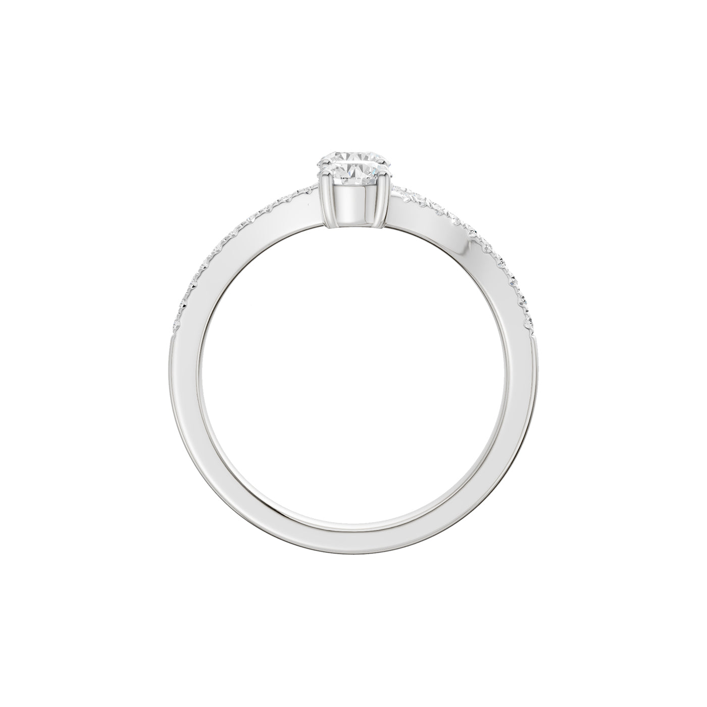 14K 1.00CT Lab Grown Diamond Fancy Ring