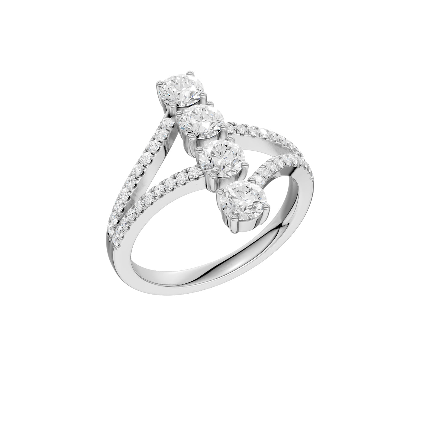14K 1.00CT Lab Grown Diamond Fancy Ring
