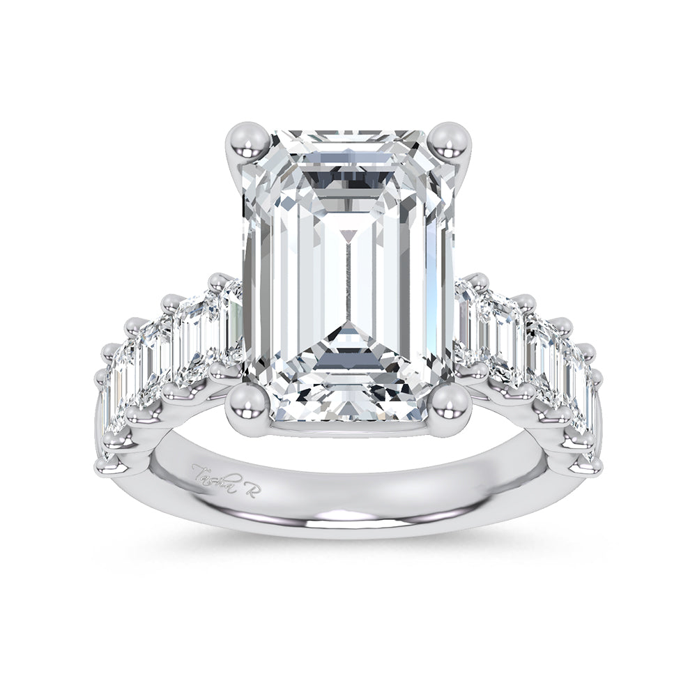 14K 9.50CT Certified Lab Grown Engagement Ring