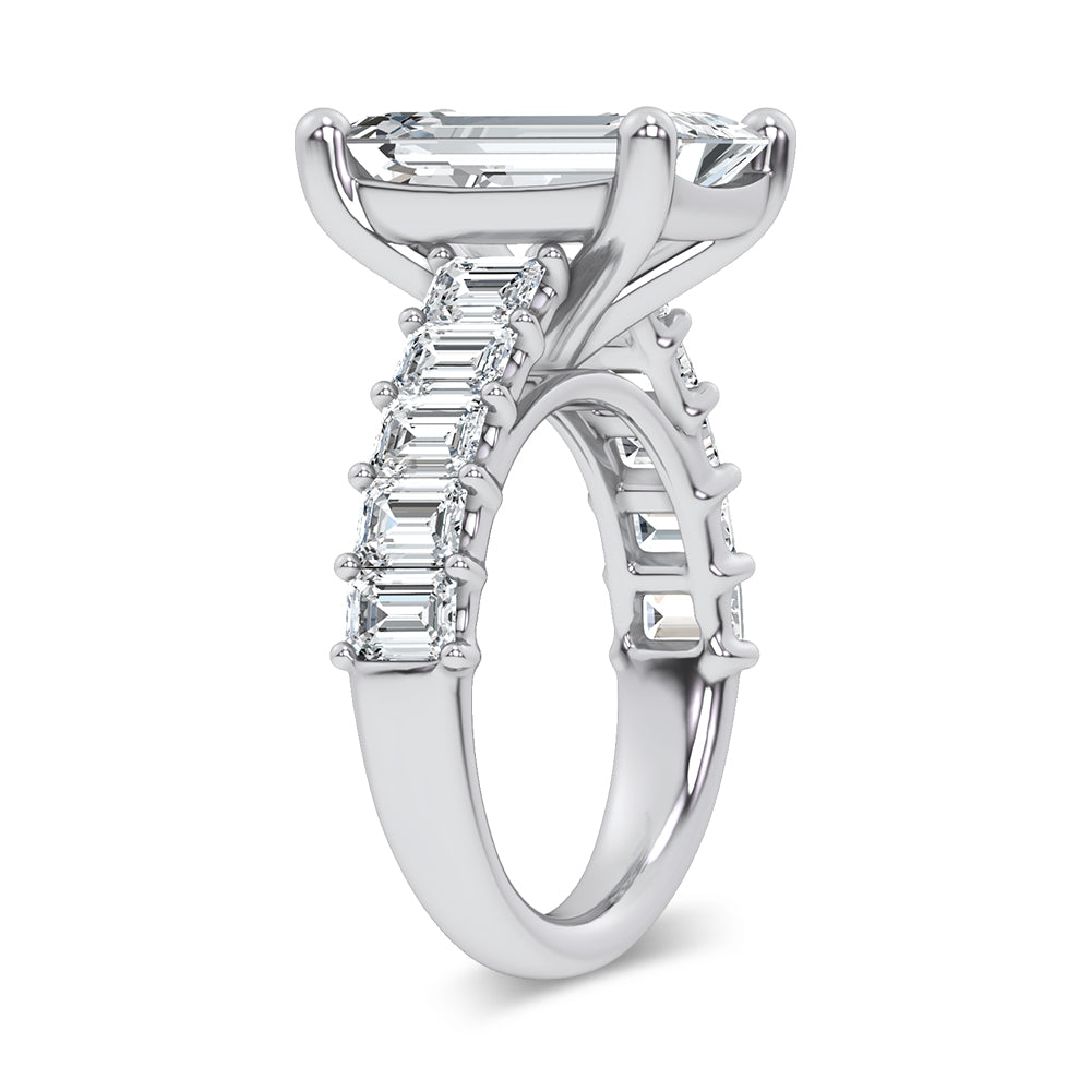 14K 9.50CT Certified Lab Grown Engagement Ring