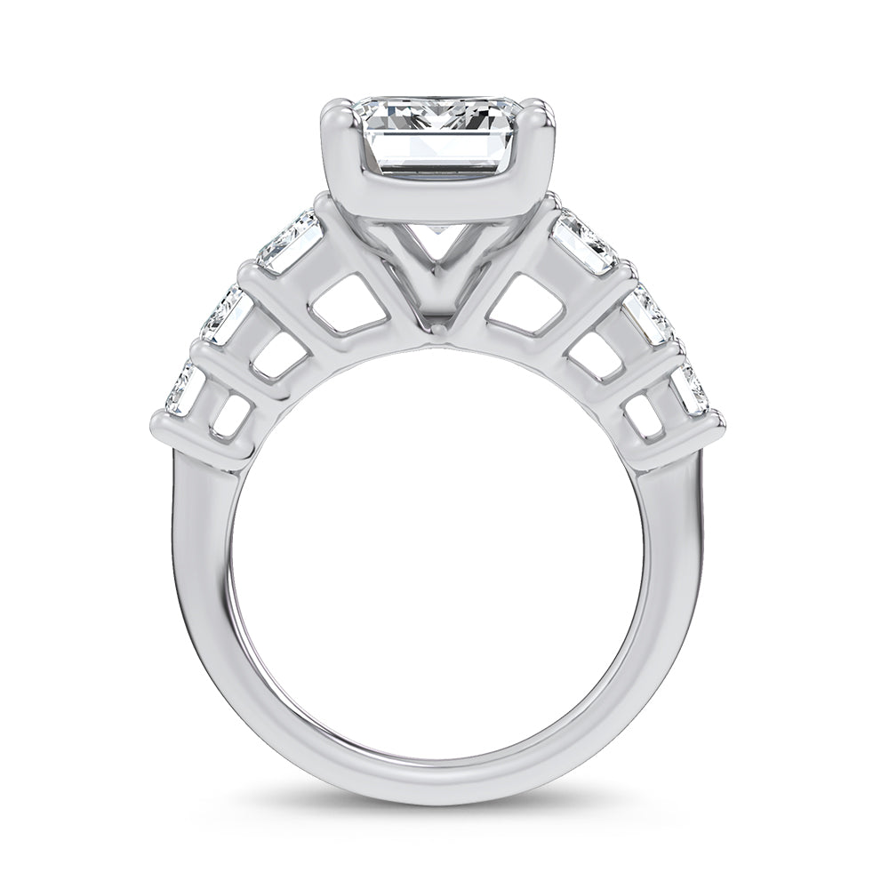 14K 7.46CT Certified Lab Grown Engagement Ring
