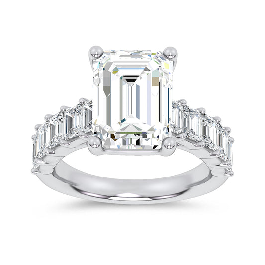 14K 7.00CT Certified Lab Grown Engagement Ring