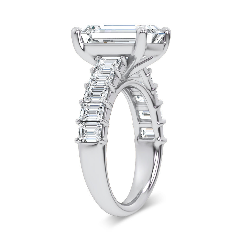 14K 7.00CT Certified Lab Grown Engagement Ring