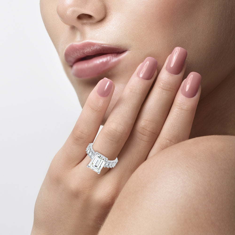 14K 7.00CT Certified Lab Grown Engagement Ring