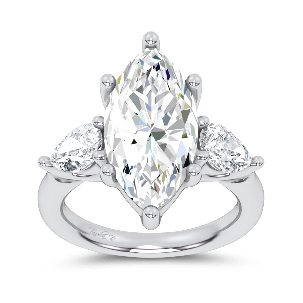14K 6.00CT Certified Lab Grown Engagement Ring