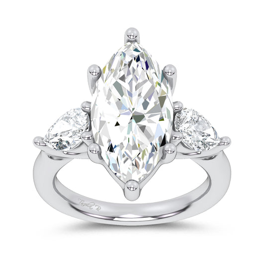14K 6.00CT Certified Lab Grown Engagement Ring