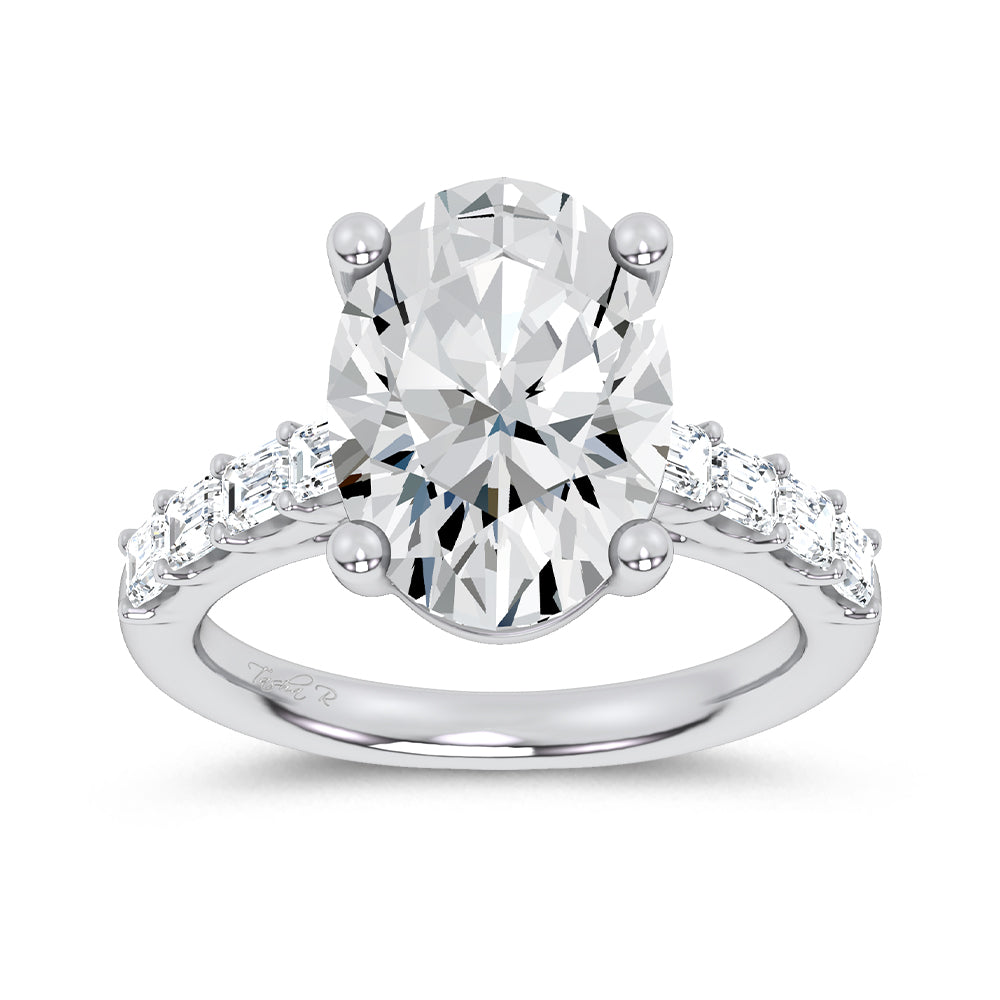 14K 5.72CT Certified Lab Grown Engagement Ring
