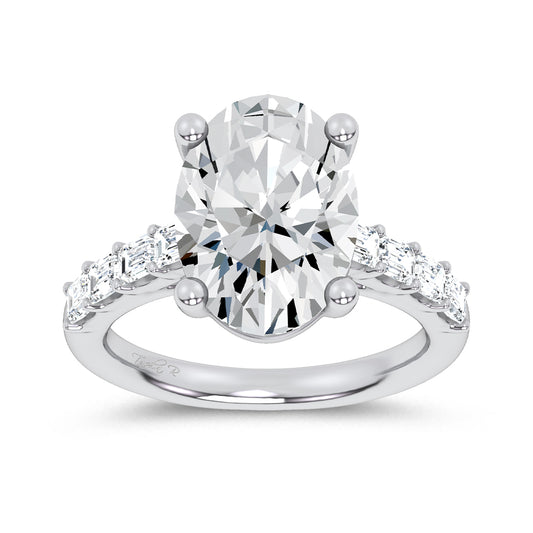 14K 5.72CT Certified Lab Grown Engagement Ring