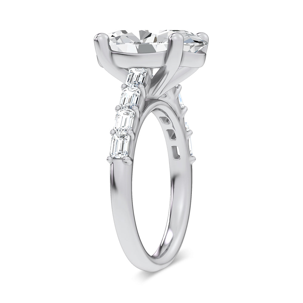 14K 5.72CT Certified Lab Grown Engagement Ring