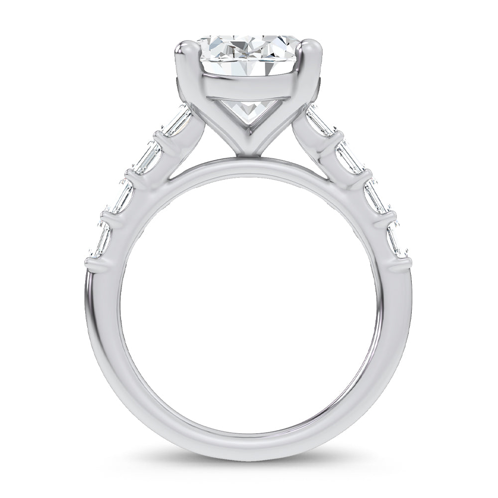 14K 5.72CT Certified Lab Grown Engagement Ring