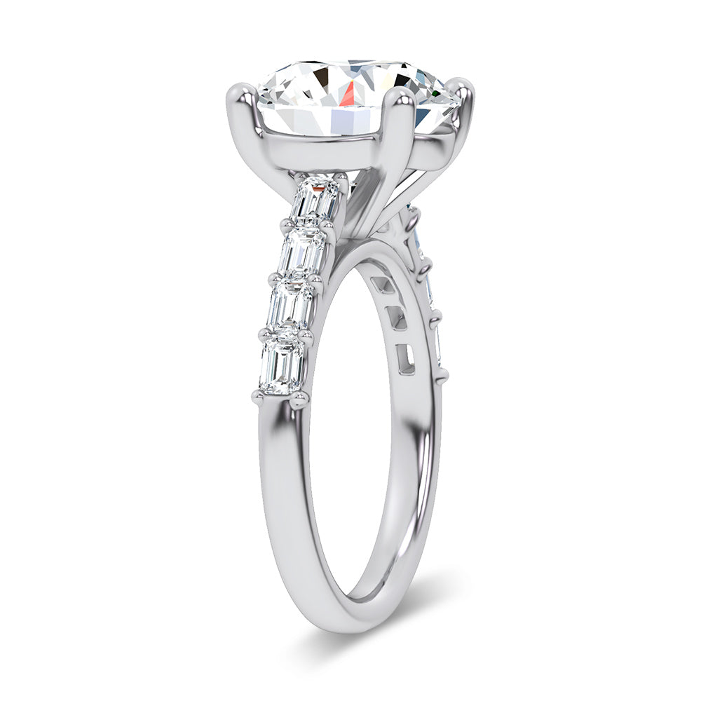 14K 5.70CT Certified Lab Grown Engagement Ring