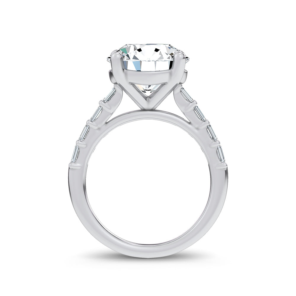 14K 5.70CT Certified Lab Grown Engagement Ring