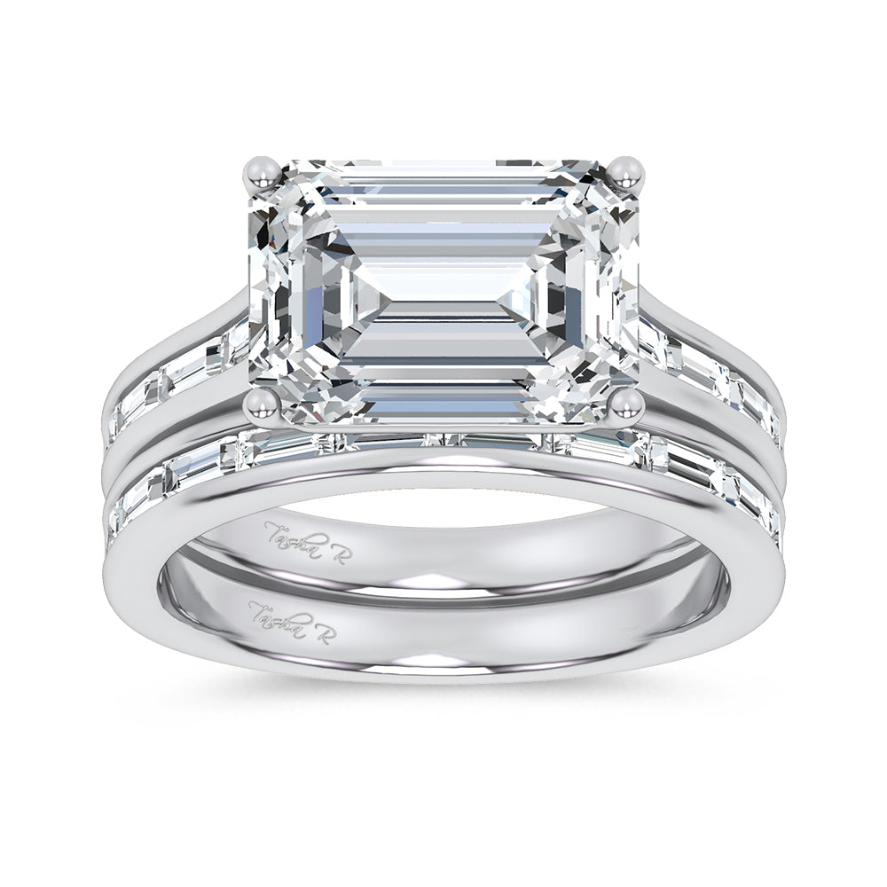 14K 5.72CT Certified Lab Grown Diamond Bridal Set