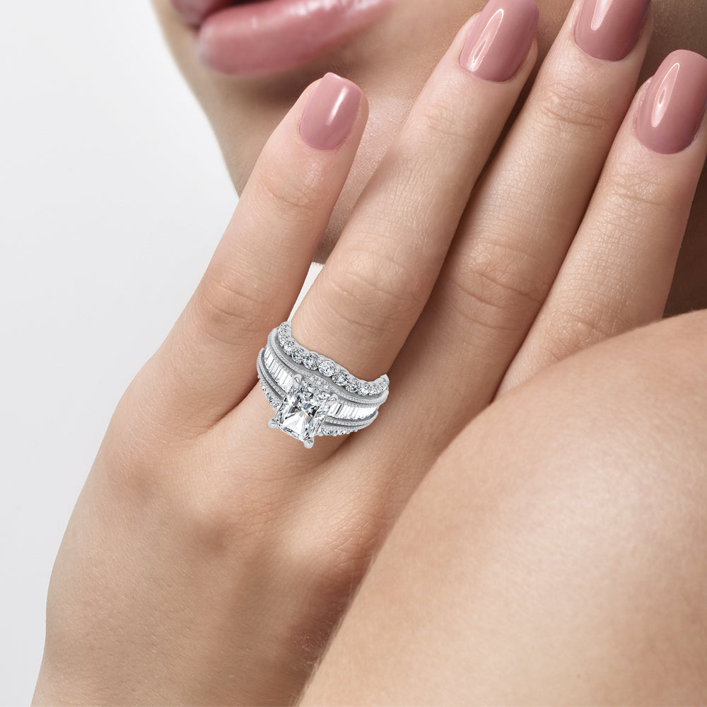 14K 5.72CT Certified Lab Grown Engagement Ring