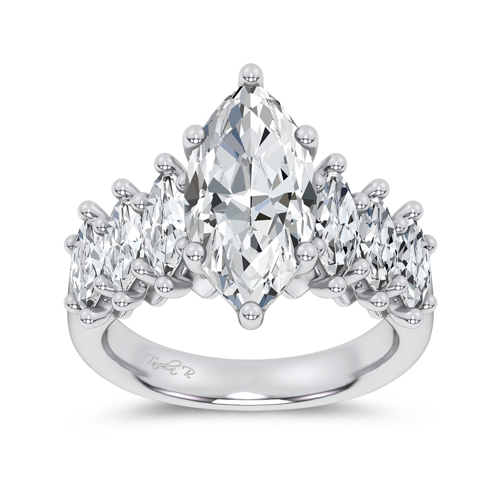 14K 4.56CT Certified Lab Grown Engagement Ring
