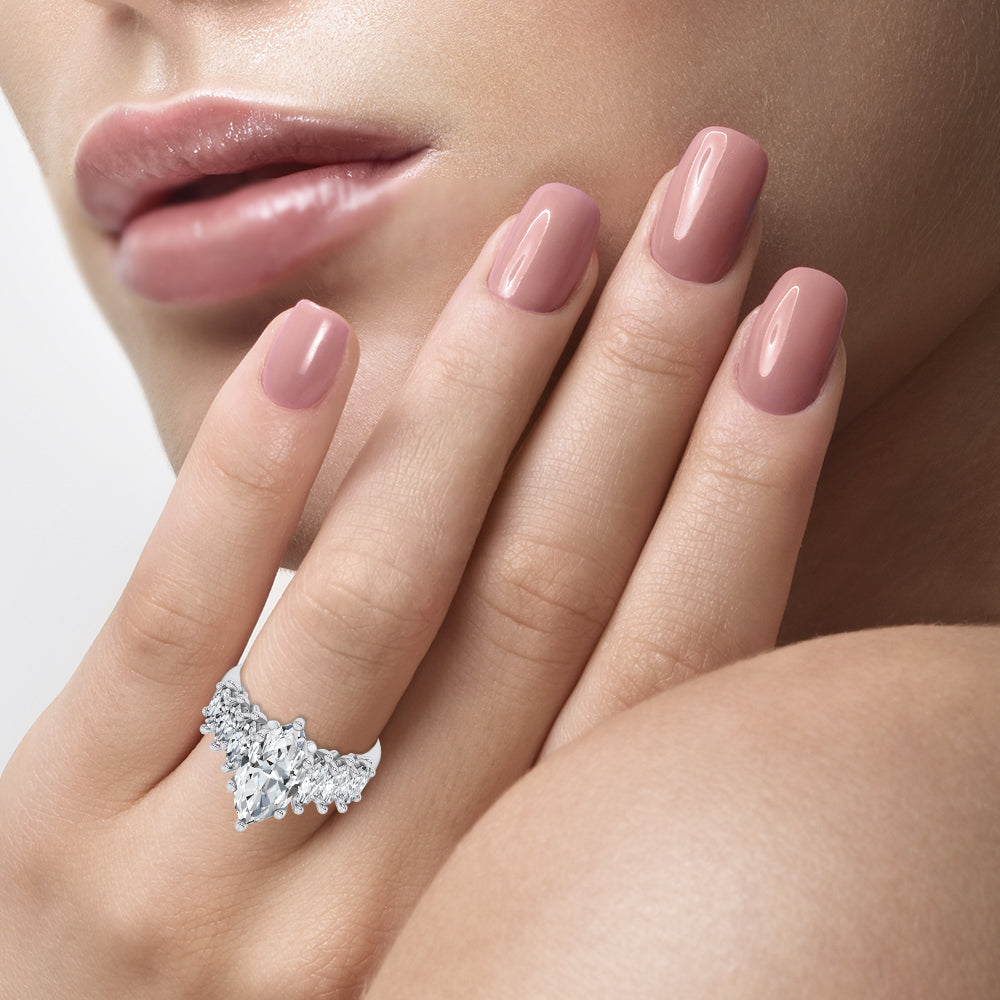 14K 4.56CT Certified Lab Grown Engagement Ring