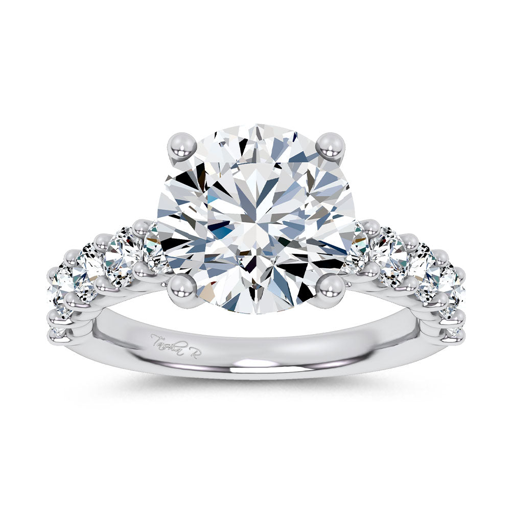 14K 4.20CT Certified Lab Grown Engagement Ring