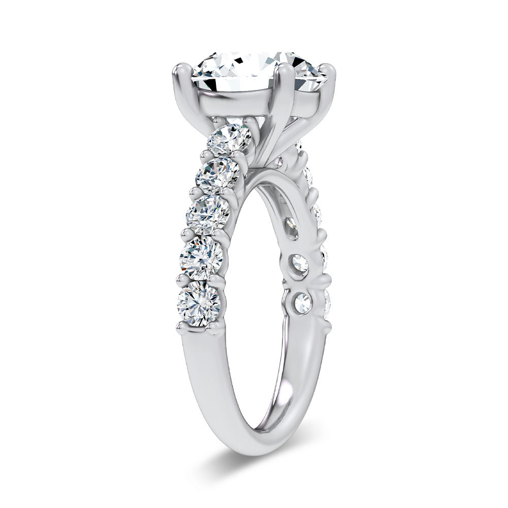 14K 4.20CT Certified Lab Grown Engagement Ring