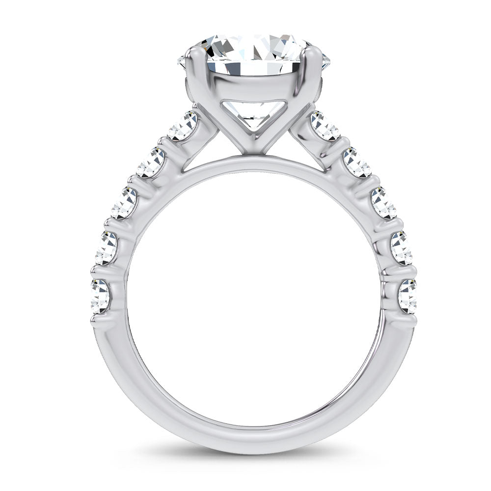 14K 4.20CT Certified Lab Grown Engagement Ring