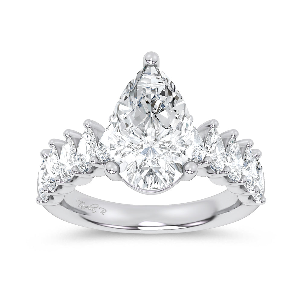 14K 4.20CT Certified Lab Grown Engagement Ring