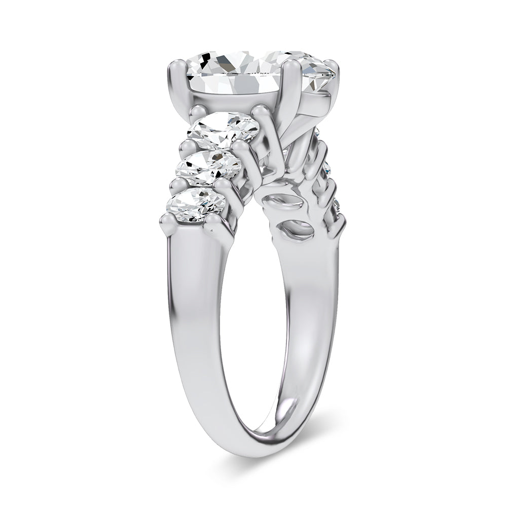 14K 4.06CT Certified Lab Grown Engagement Ring