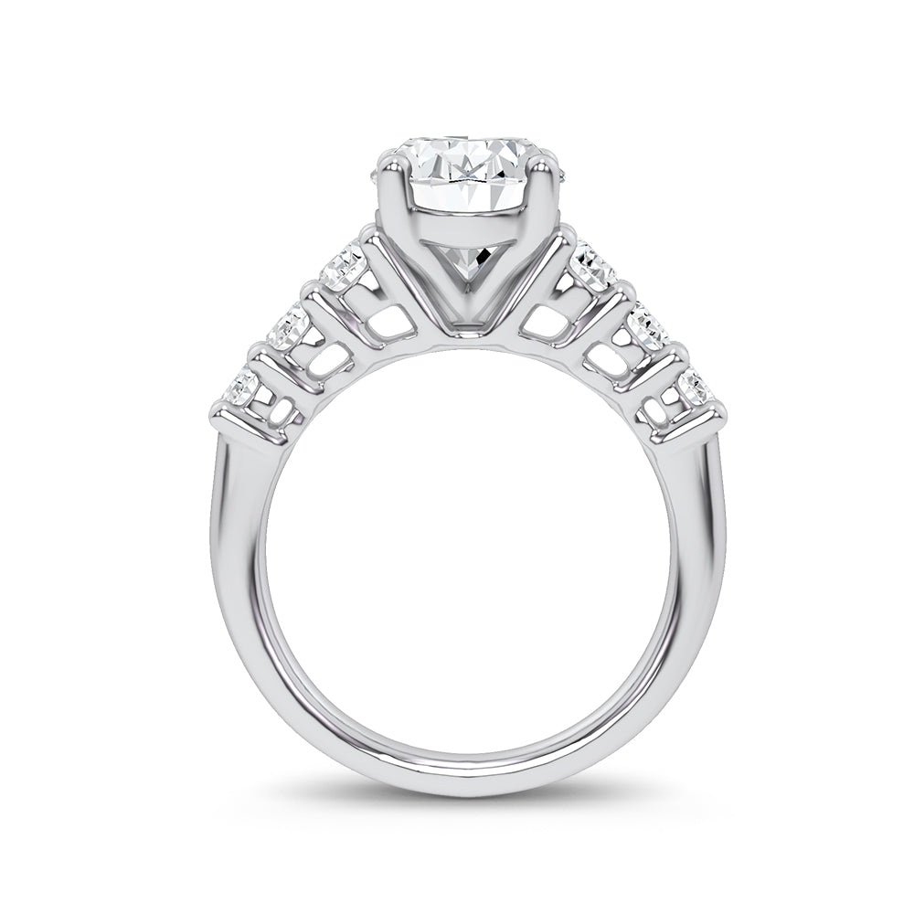 14K 4.06CT Certified Lab Grown Engagement Ring