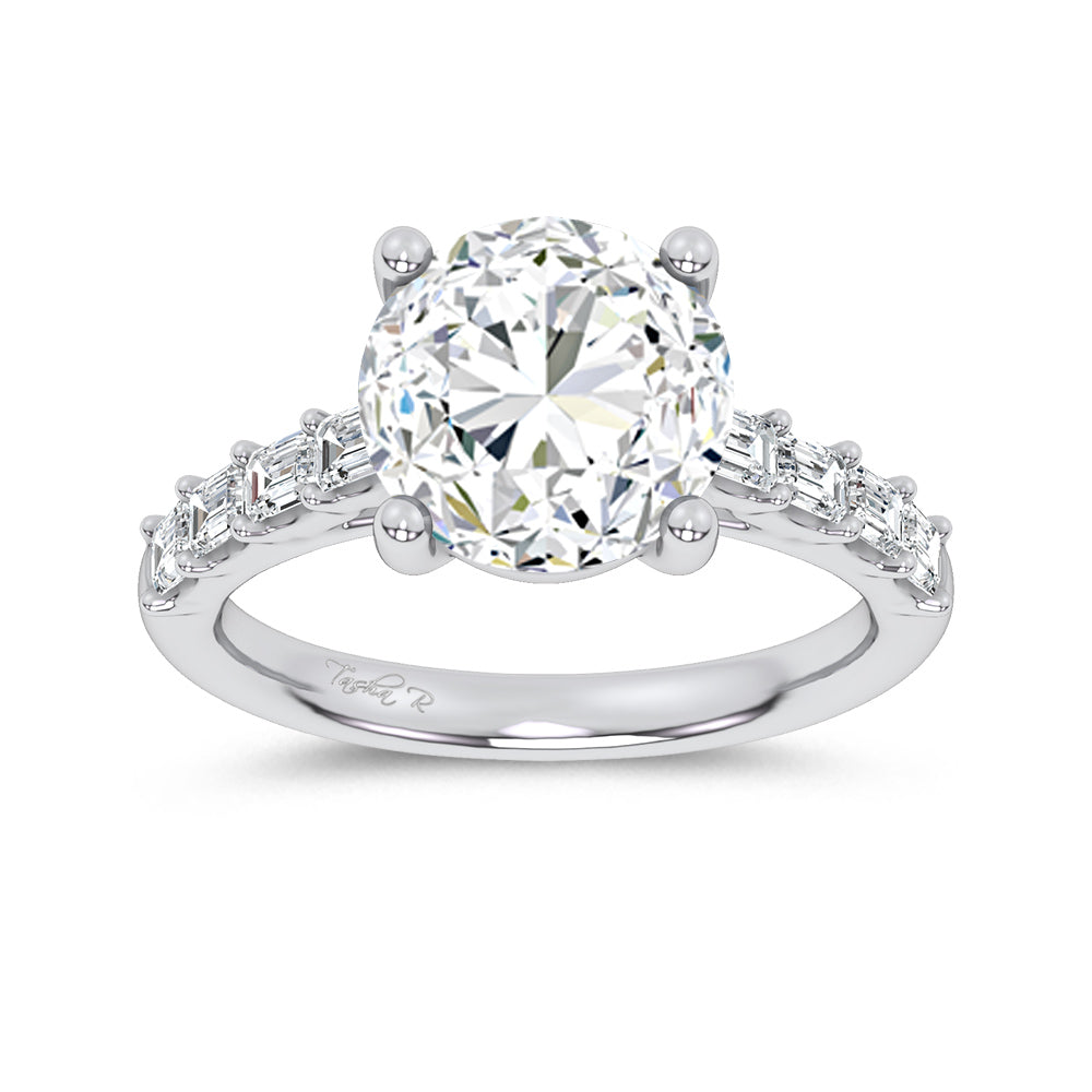 14K 3.64CT Certified Lab Grown Engagement Ring