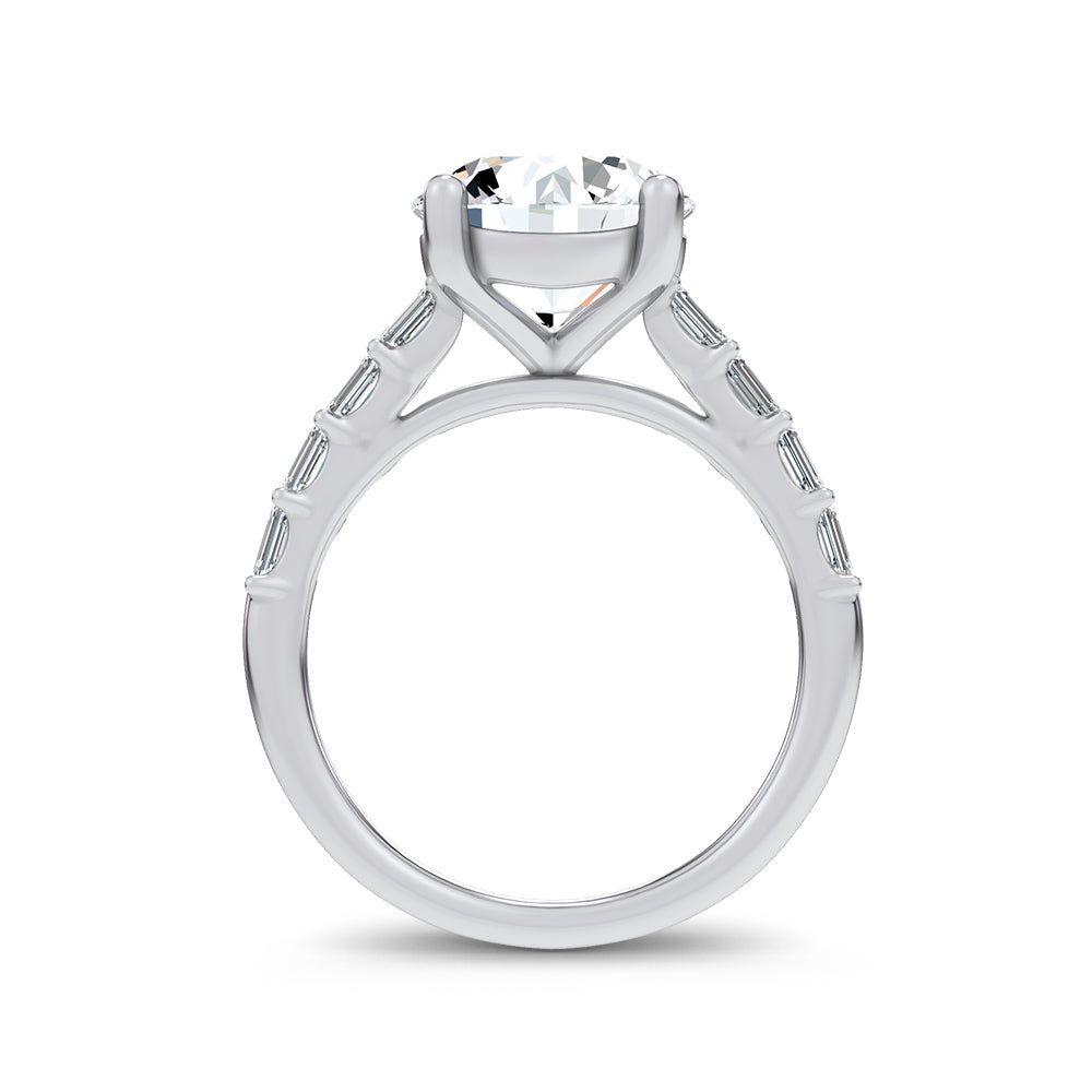 14K 3.64CT Certified Lab Grown Engagement Ring
