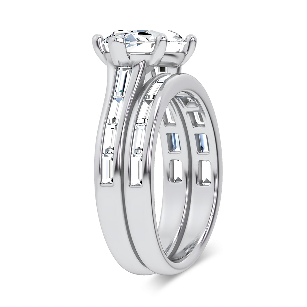 14K 3.57CT Certified Lab Grown Diamond Bridal Set