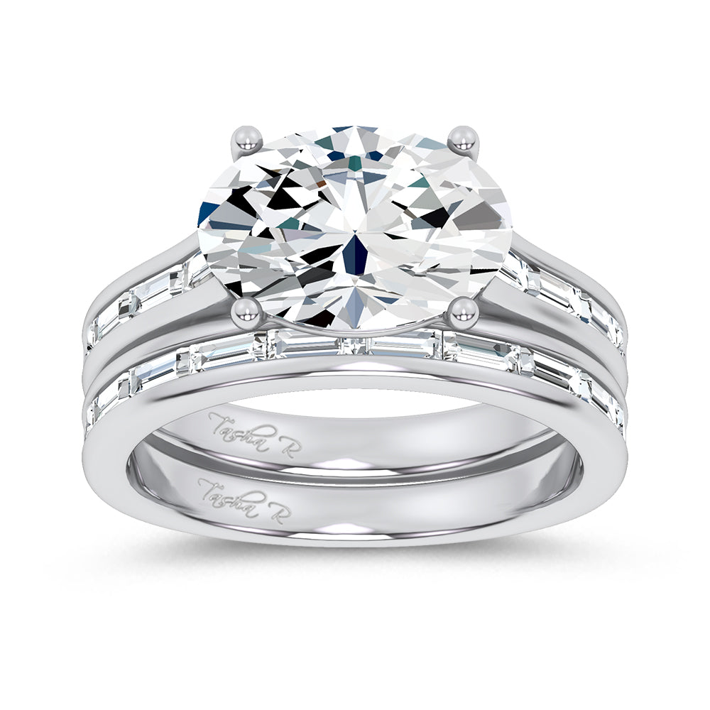 14K 3.57CT Certified Lab Grown Diamond Bridal Set