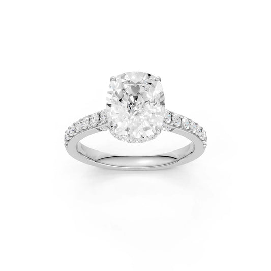 14K 3.50CT Lab Grown Diamond Engagement Ring