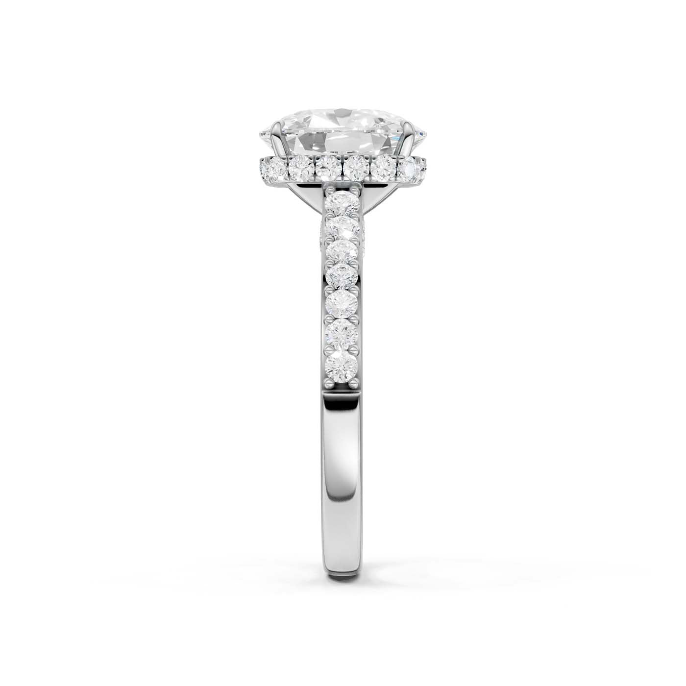 14K 3.50CT Lab Grown Diamond Engagement Ring