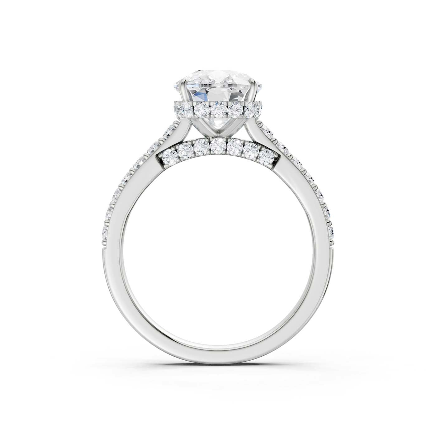 14K 3.50CT Lab Grown Diamond Engagement Ring