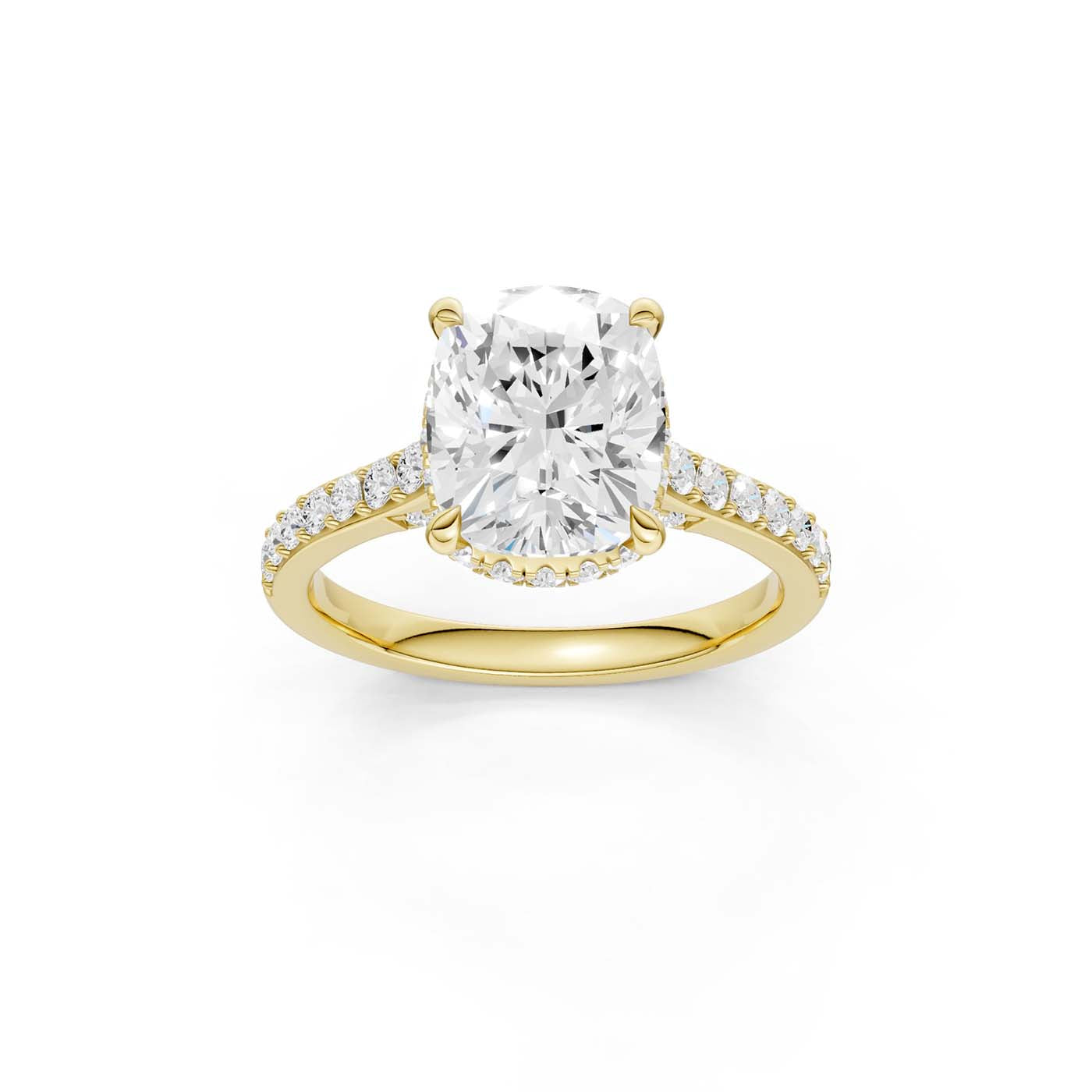 14K 4.50CT Lab Grown Diamond Engagement Ring