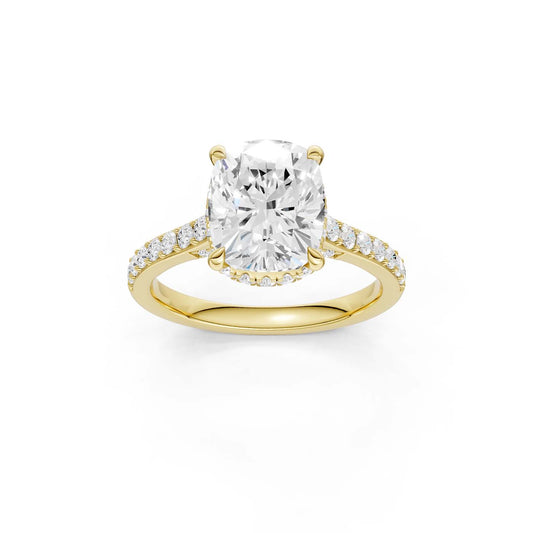 14K 4.50CT Lab Grown Diamond Engagement Ring