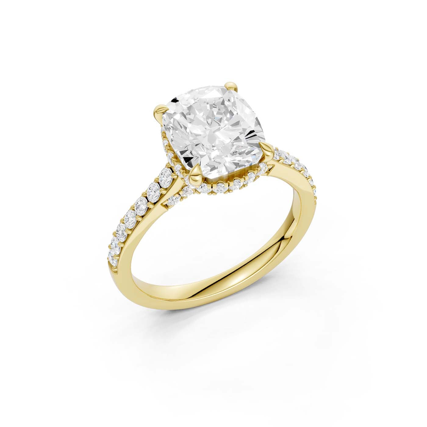14K 4.50CT Lab Grown Diamond Engagement Ring