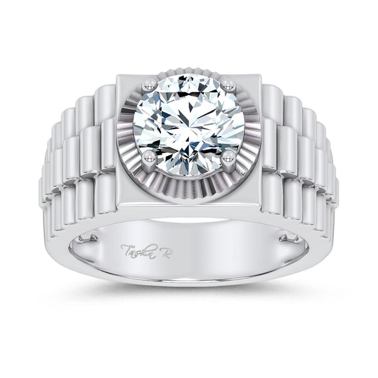 14K 2.00CT Certified Lab Grown Mens Ring