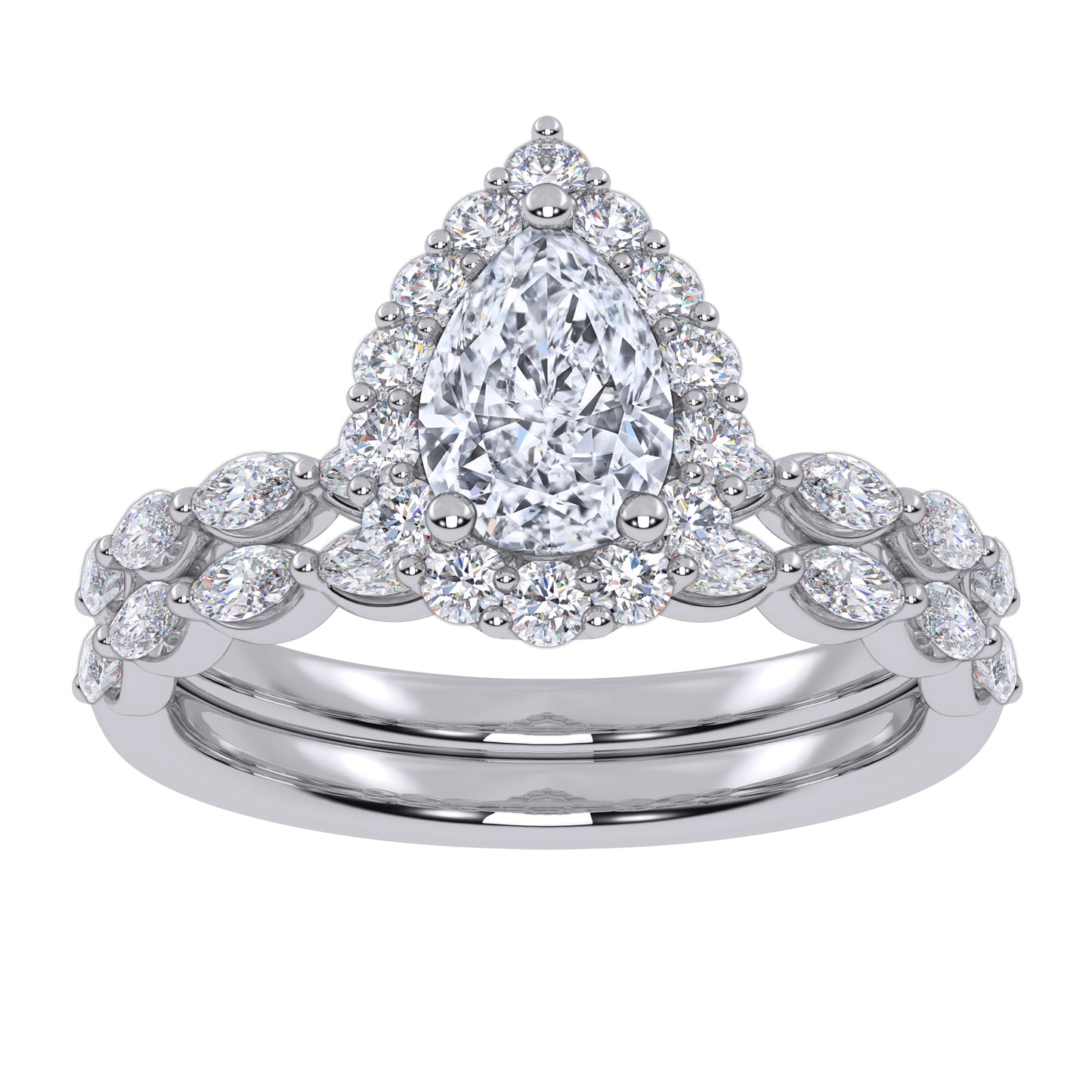 10K 1.00CT Lab Grown Ladies Band