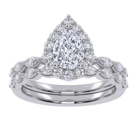 10K 1.00CT Lab Grown Ladies Band