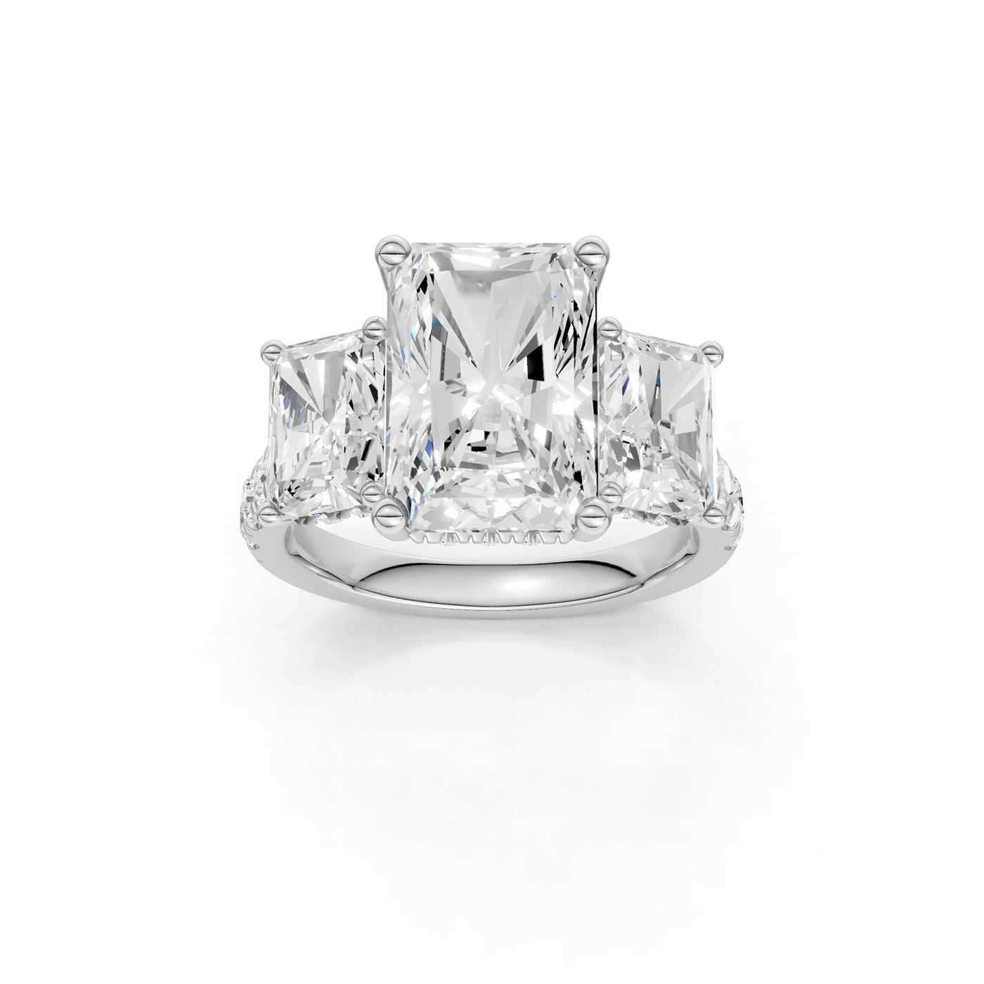 14K 8.50CT Lab Grown Diamond Engagement Ring