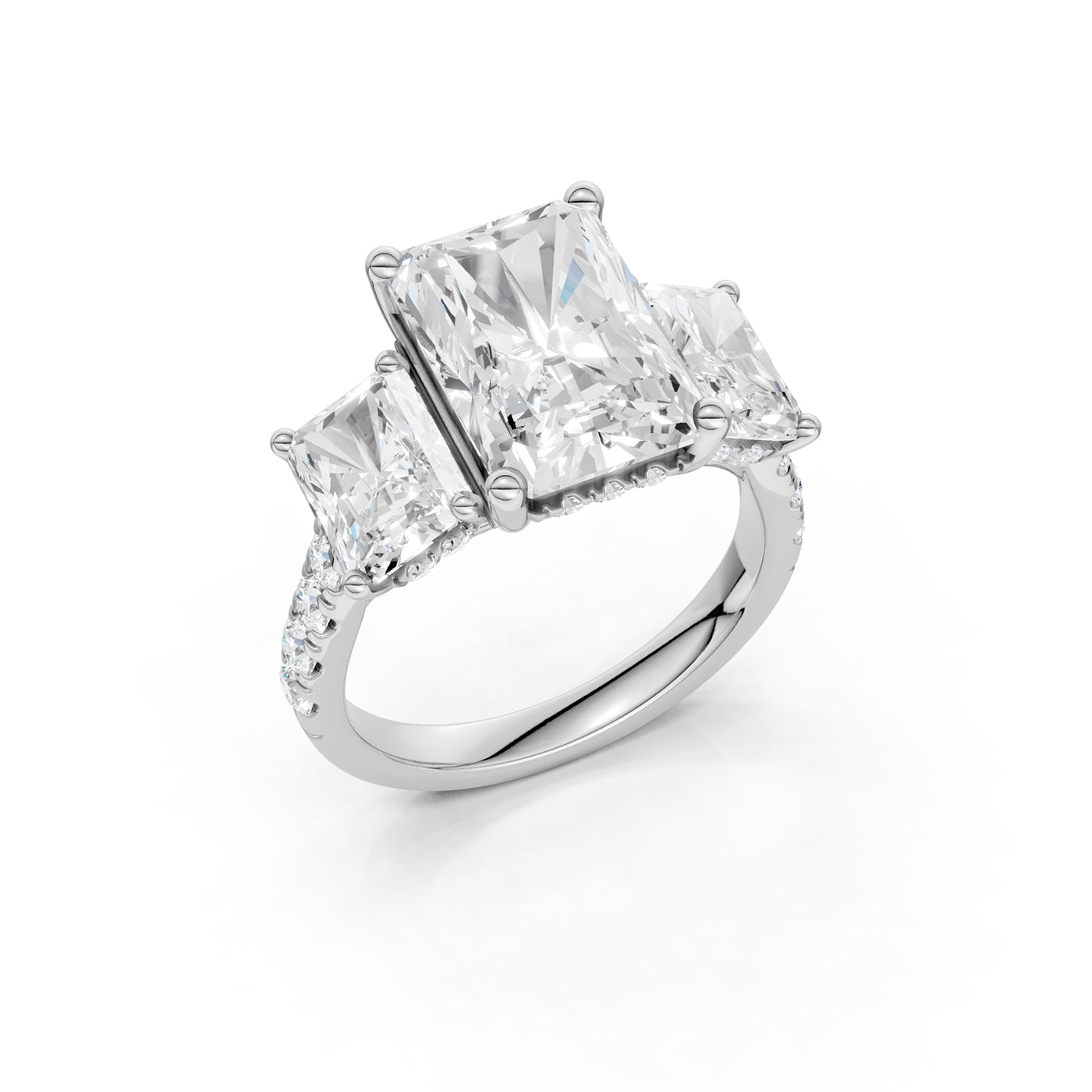 14K 8.50CT Lab Grown Diamond Engagement Ring