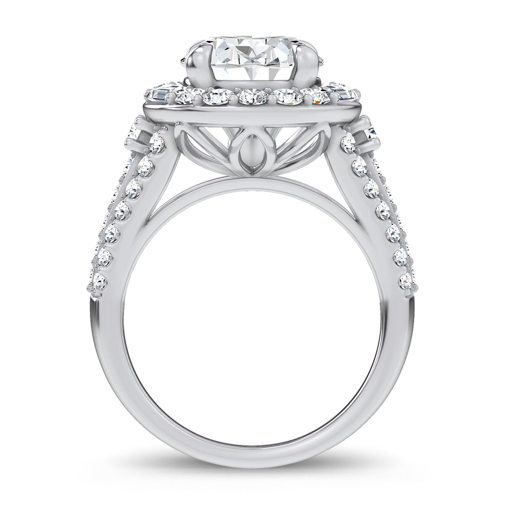14K 6.55CT Certified Lab Grown Engagement Ring