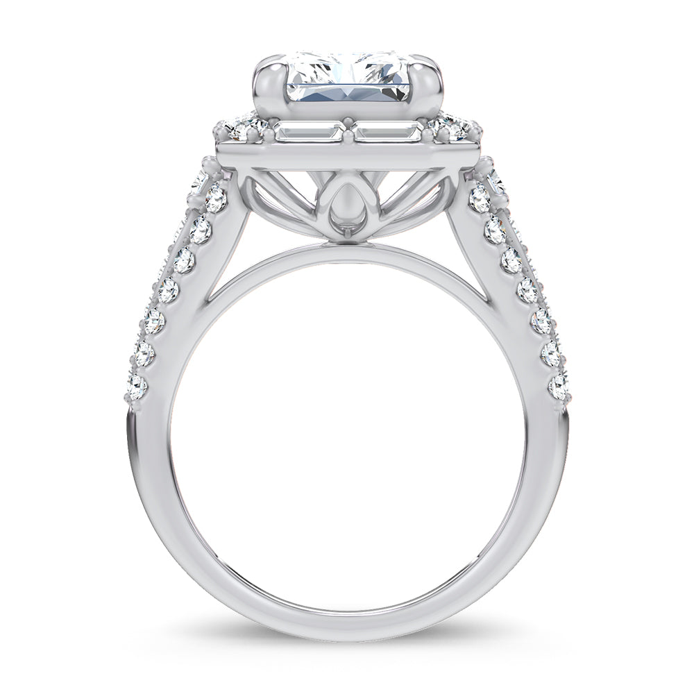 14K 6.60CT Certified Lab Grown Engagement Ring